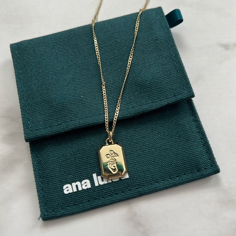 Ana Luisa Forget Me Not pendant necklace